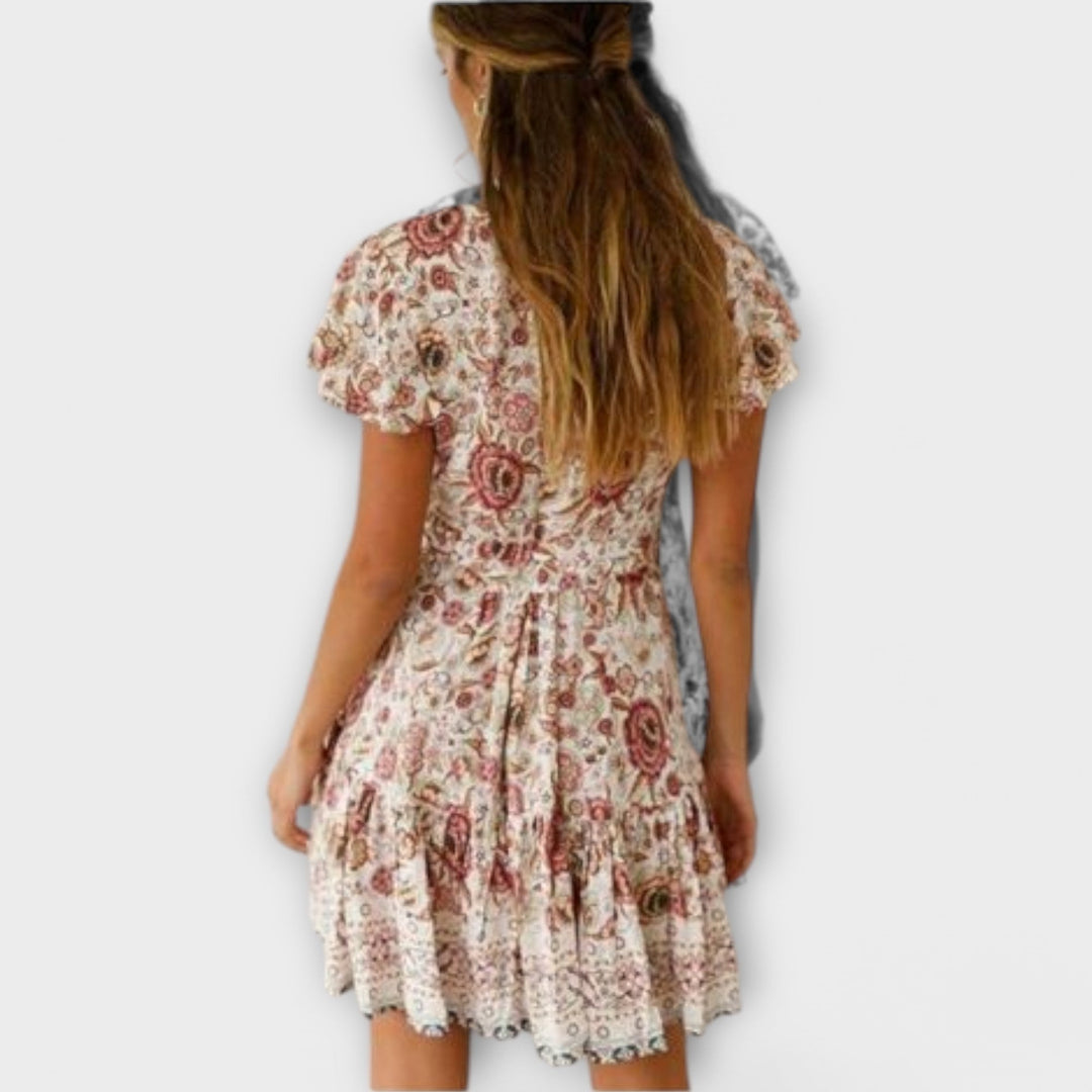 Amina - Kurzes Boho-Kleid