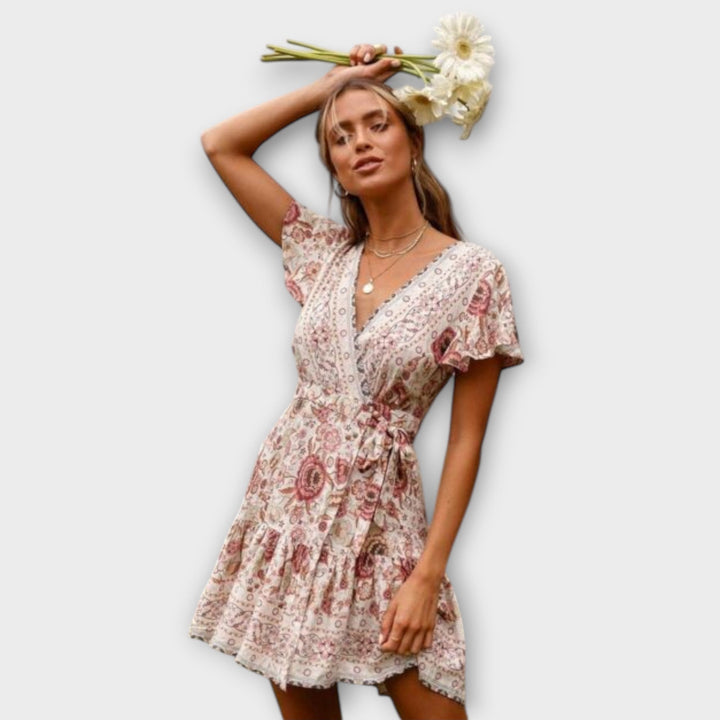 Amina - Kurzes Boho-Kleid