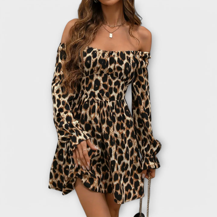 Bezauberndes Kleid mit Leopardenprint