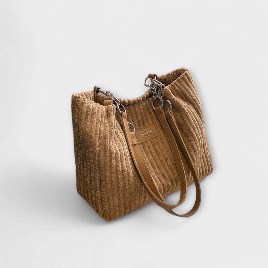 Flair. - Weiche Cord-Schultertasche