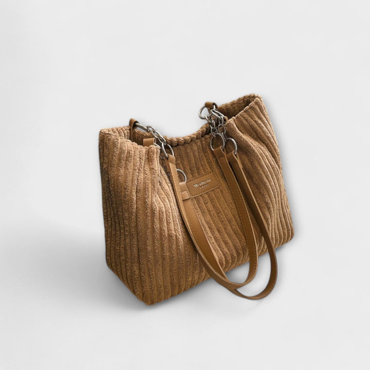 Flair. - Weiche Cord-Schultertasche