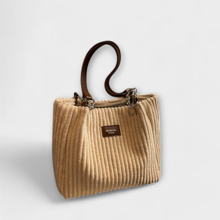Flair. - Weiche Cord-Schultertasche