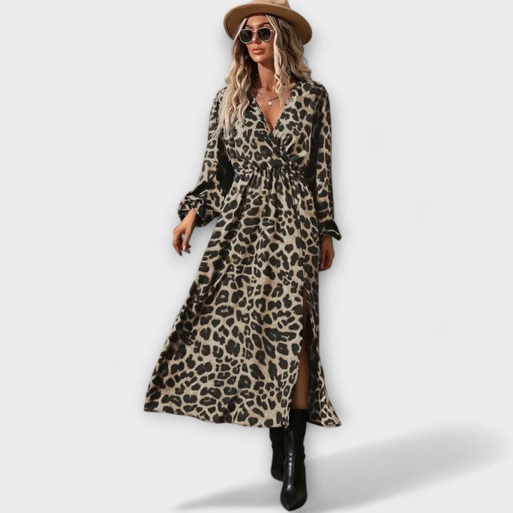 Natalie - Stylisches Kleid mit Leopardenmuster