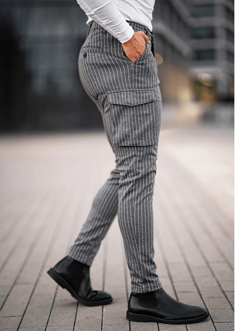 Vittorio Stretch-Hose - Grau