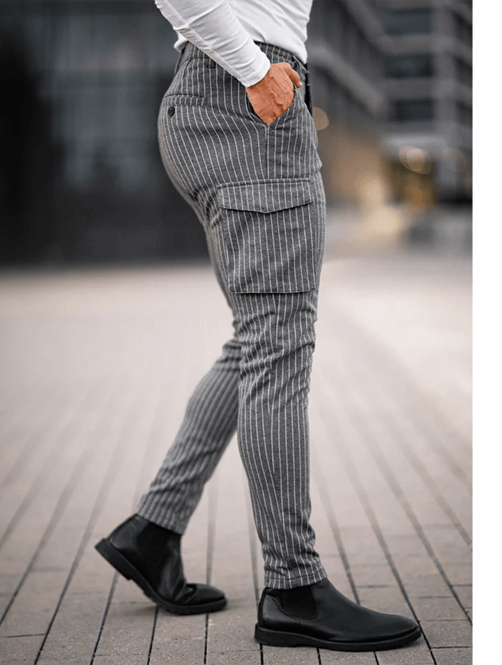 Vittorio Stretch-Hose - Grau