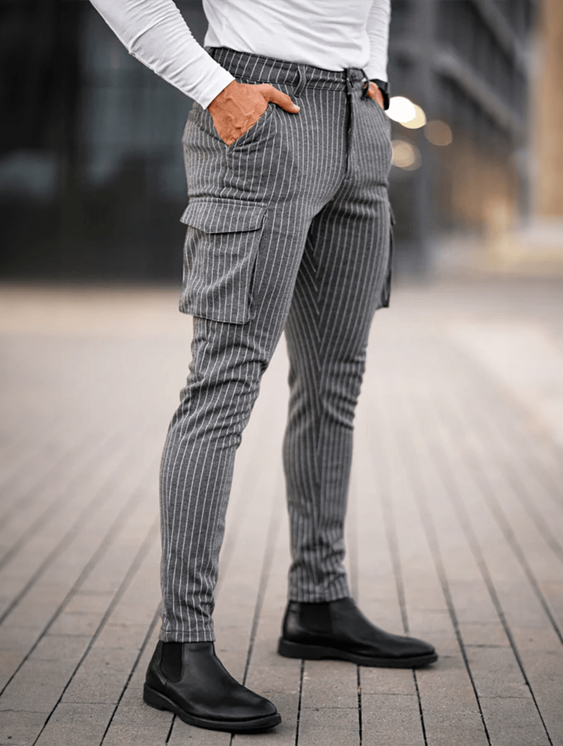 Vittorio Stretch-Hose - Grau