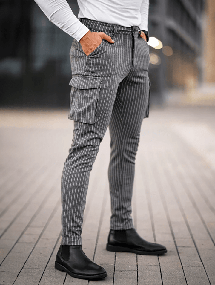 Vittorio Stretch-Hose - Grau