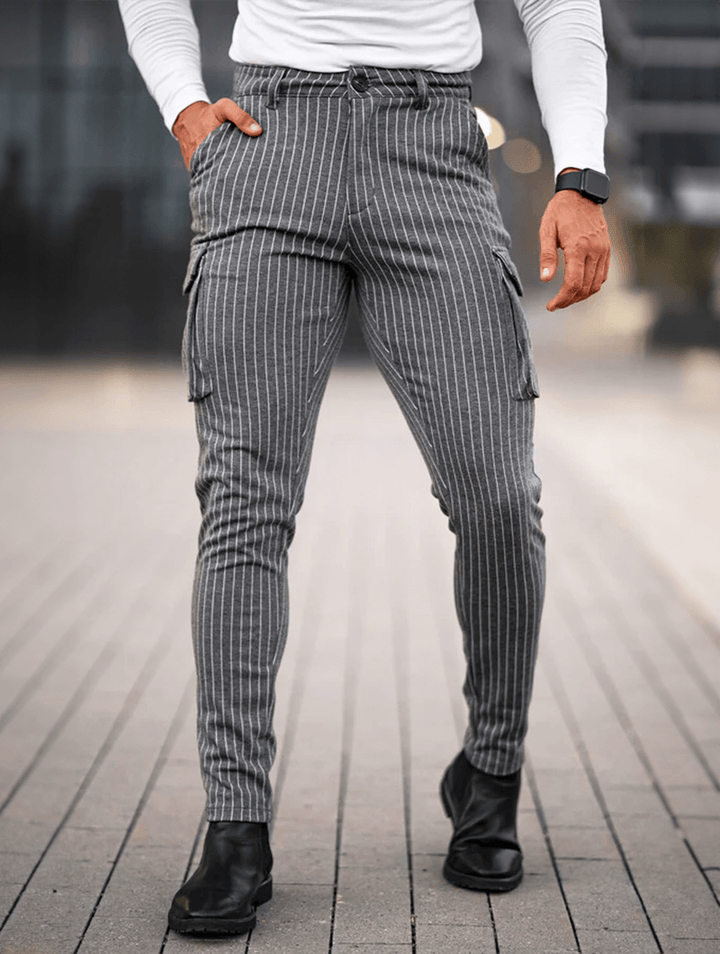 Vittorio Stretch-Hose - Grau