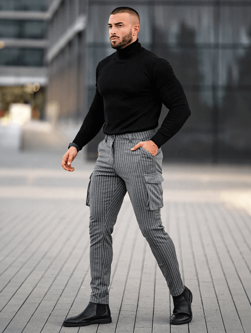 Vittorio Stretch-Hose - Grau