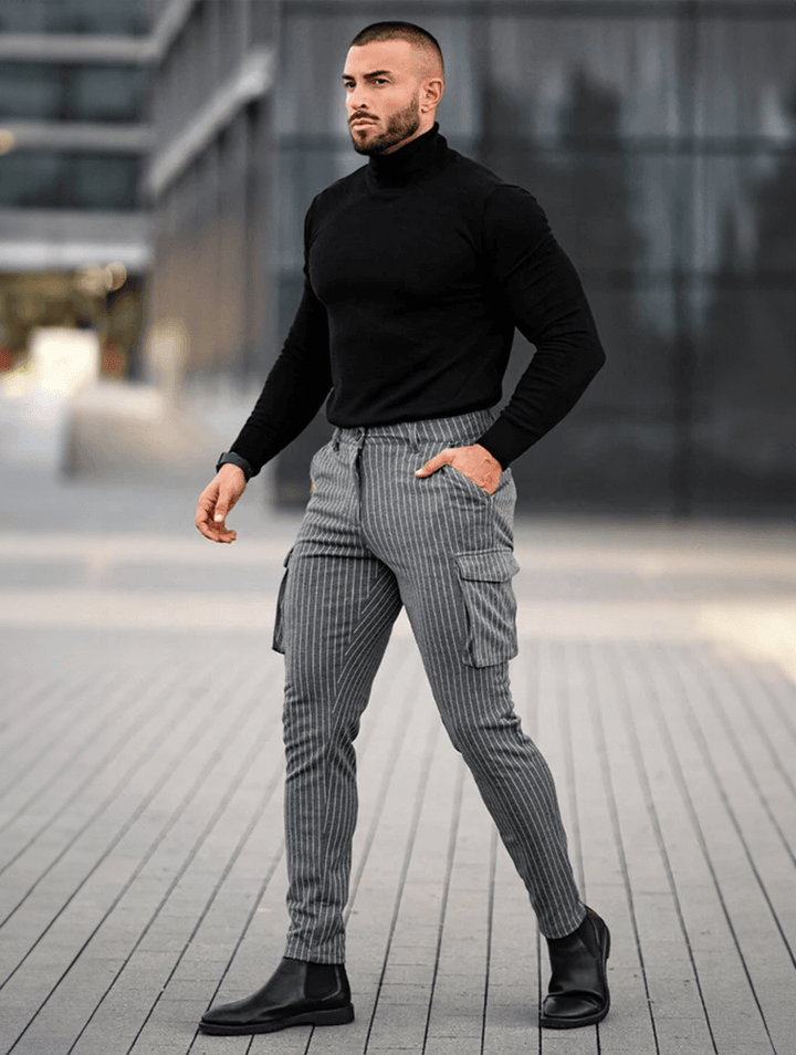 Vittorio Stretch-Hose - Grau