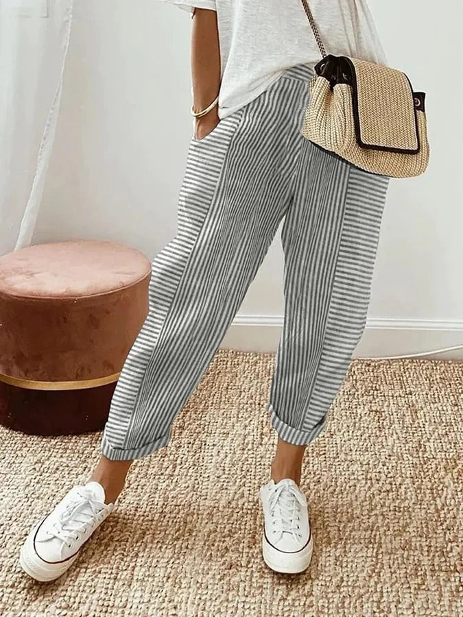 Elara™ | Gestreifte Hose