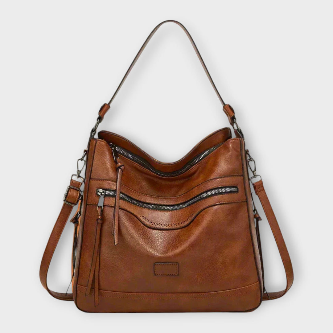 Flair. - Klassische Retro-Schultertasche