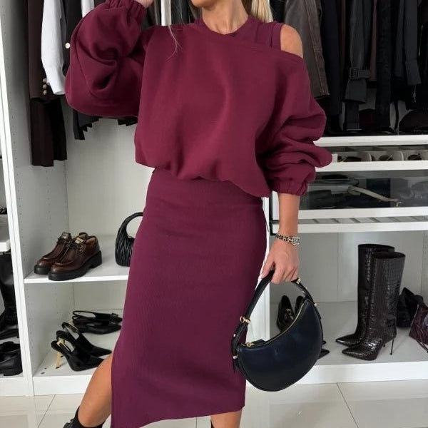 Sandra | Zweiteiliges Set aus ärmellosem Kleid und Top