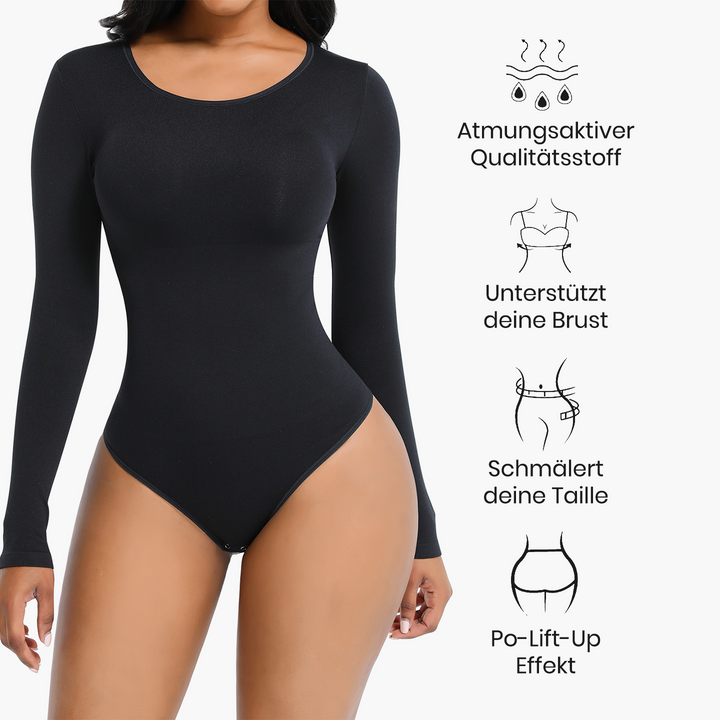 Langarm Bodysuit Formende Shapewear