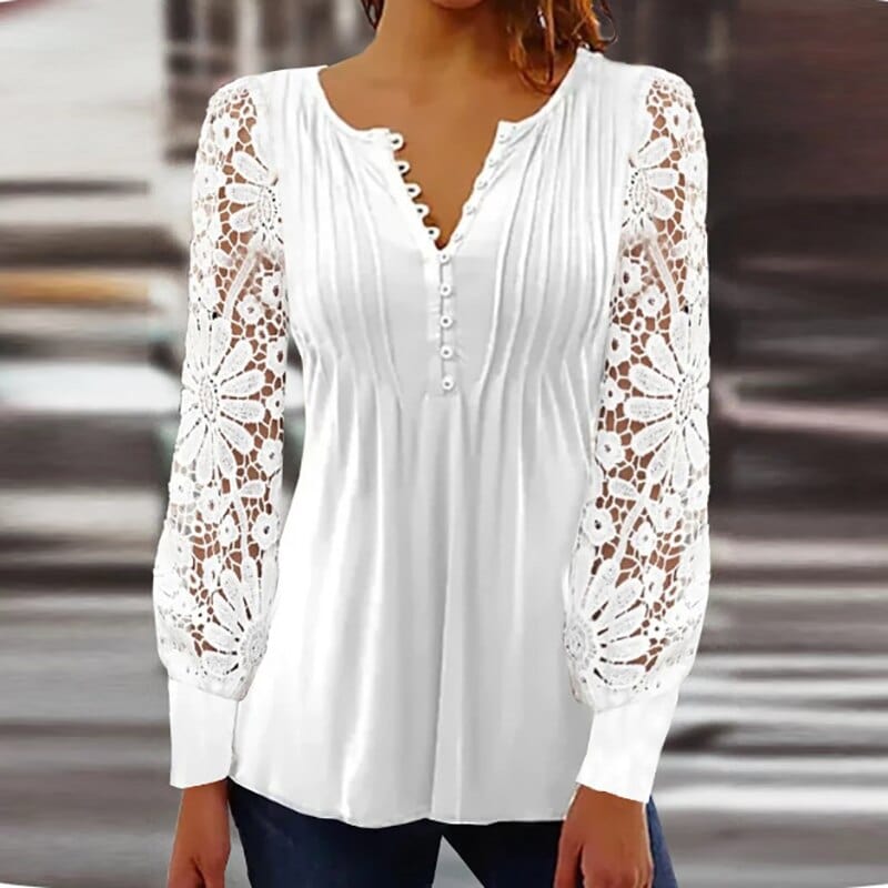 Jeanne - Elegante Bluse mit langen Ärmeln