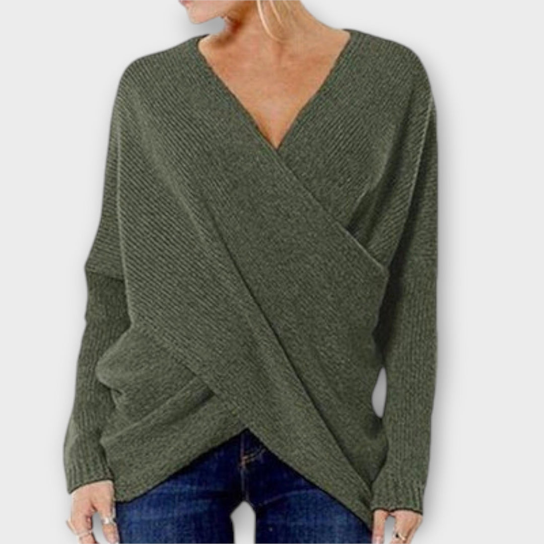 Heidi - Gekreuzter Pullover